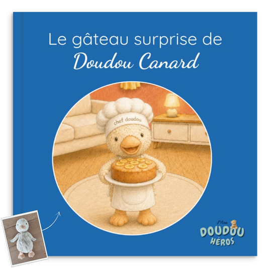 Le gâteau surprise -  livre personnalisé avec le doudou