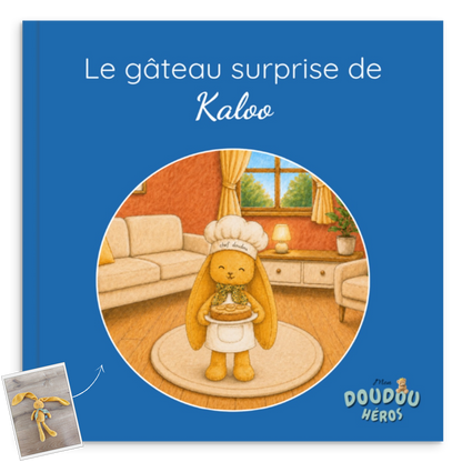 Le gâteau surprise -  livre personnalisé avec le doudou