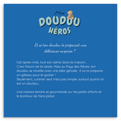 Quatrième de couverture du livre personnalisé Le gâteau surprise
