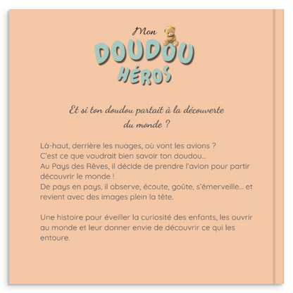 Quatrième de couverture du livre personnalisé Découvre le monde