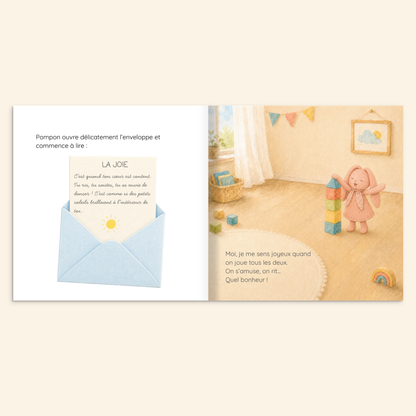 Le secret des émotions - livre personnalisé avec le doudou